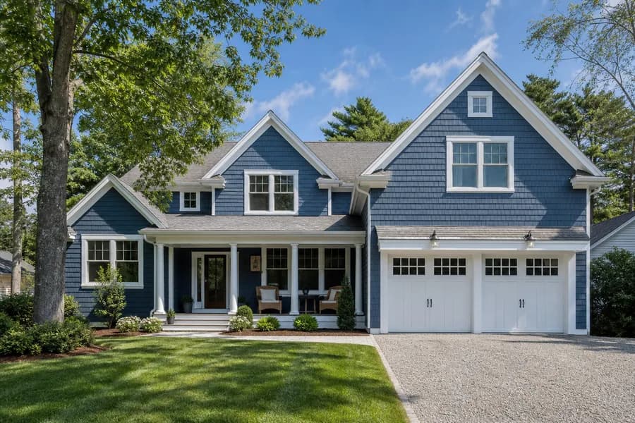 A finished New England home exterior after PJAB.INC work